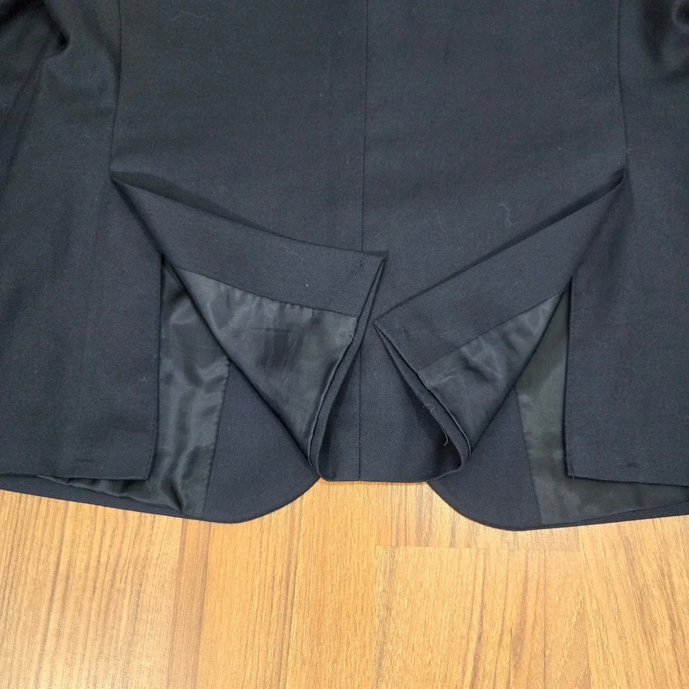 Lauren Ralph Lauren Blazer Kids 14R Navy Blue Two Button Suit Jacket Stretch